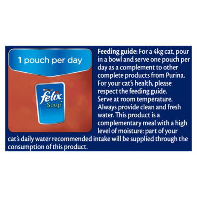 ASDA Felix Soup Time Farm Selection Wet Cat Food 6x48g- Buy online at McGrocer