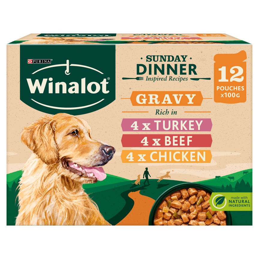 Winalot Sunday Dinner Dog Food Pouches in Gravy GOODS ASDA   