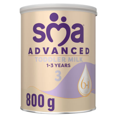 مسحوق حليب SMA Advanced 3 للأطفال من عمر 1-3 سنوات، عبوة 800 جم