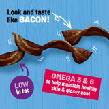 Bakers Sizzlers Bacon Dog Treats 90g Bag - British product