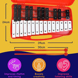 A-Star 25 note chromatic glockenspiel red, UK version