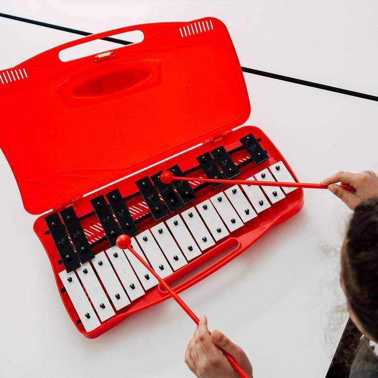 A-Star 25 note chromatic glockenspiel red, UK version