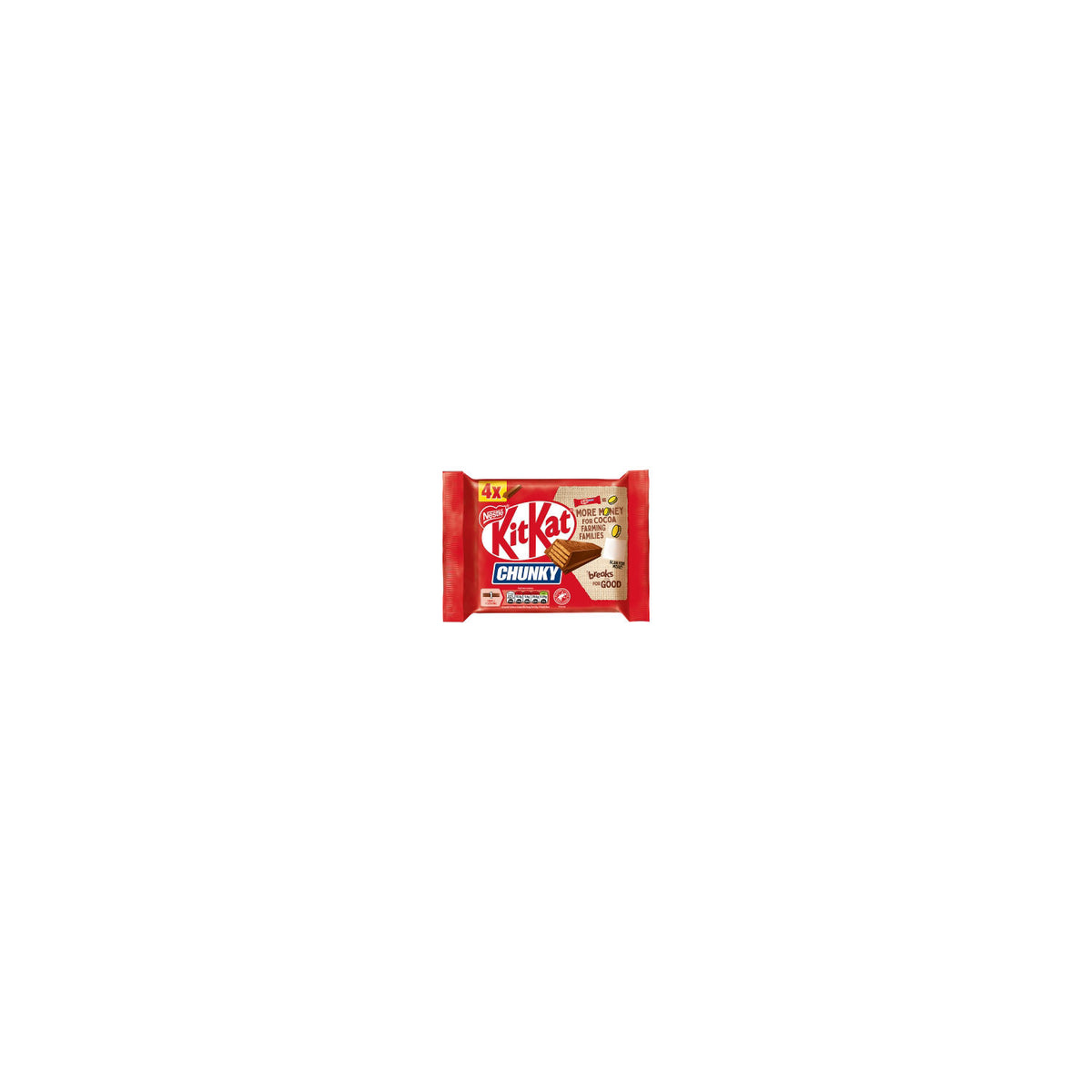 Kit Kat F1 Chunky milk chocolate bar 4 pack 160g, UK version