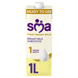 SMA First Infant Baby Milk Liquid 1 Litre Bottle (British brand)