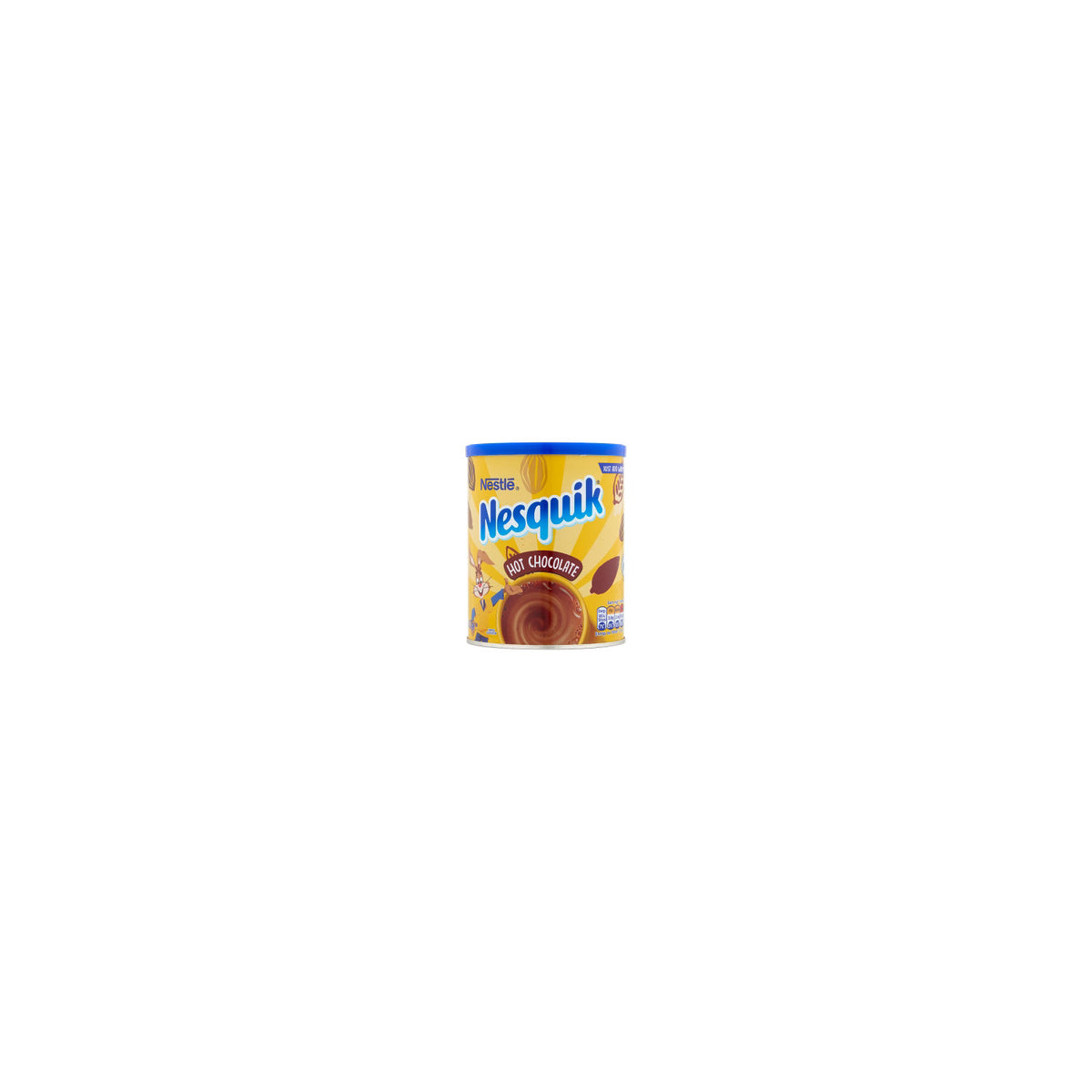 Nesquik hot chocolate powder 400g tin, imported from the UK