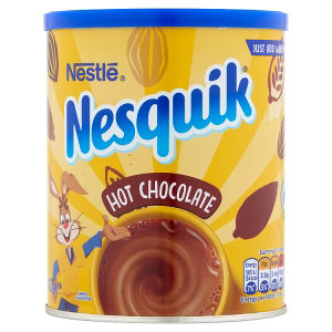 Nesquik hot chocolate powder 400g tin, imported from the UK