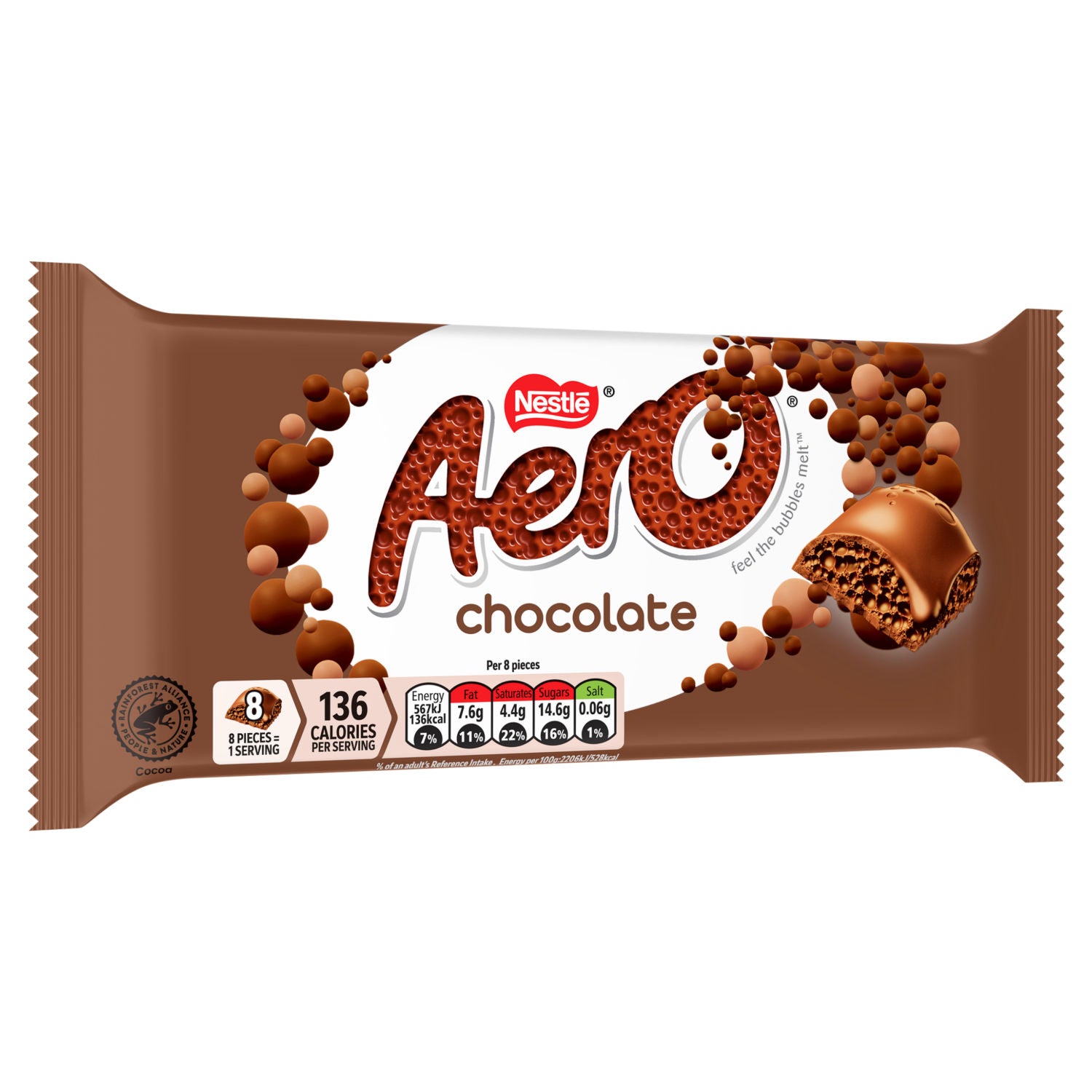 Aero milk chocolate sharing bar 90g - British product