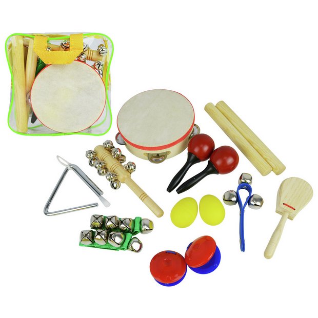 A-Star 10-piece handheld percussion set for children - British product