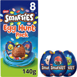 Smarties Easter egg box milk chocolate eggs 140g, imported from the UK