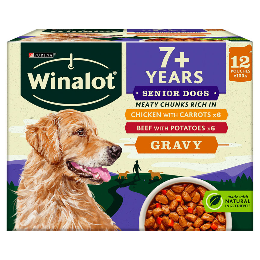 Winalot Senior Dog Food Pouches Mixed in Gravy 12x GOODS ASDA   