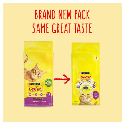 GO-CAT chicken and duck dry cat food 320g, imported from the UK