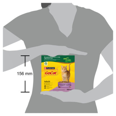 GO-CAT chicken and duck dry cat food 320g, imported from the UK