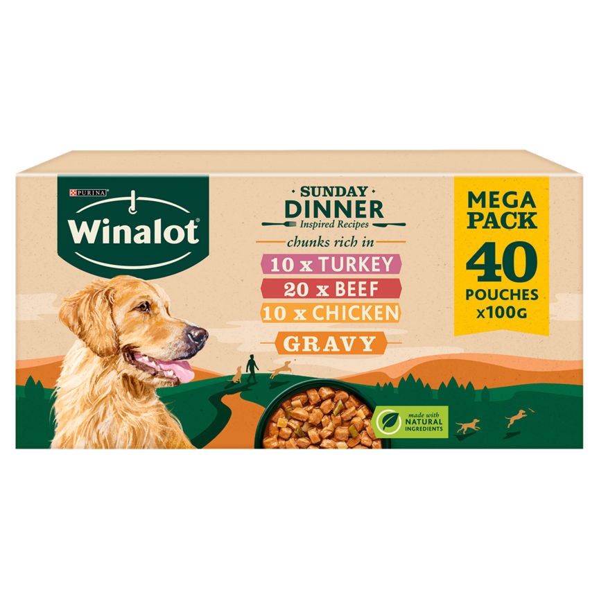 Winalot Sunday Dinner Dog Food Pouches GOODS ASDA   