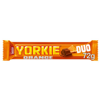 Yorkie orange chocolate bar 72g, UK version