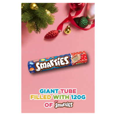 Smarties milk chocolate giant tube 120g - British product