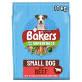 Bakers Superfoods small dog beef dry dog food 10kg - British product