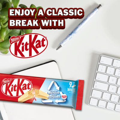 Kit Kat 2 finger white chocolate biscuit bar 186.3g multipack, UK version