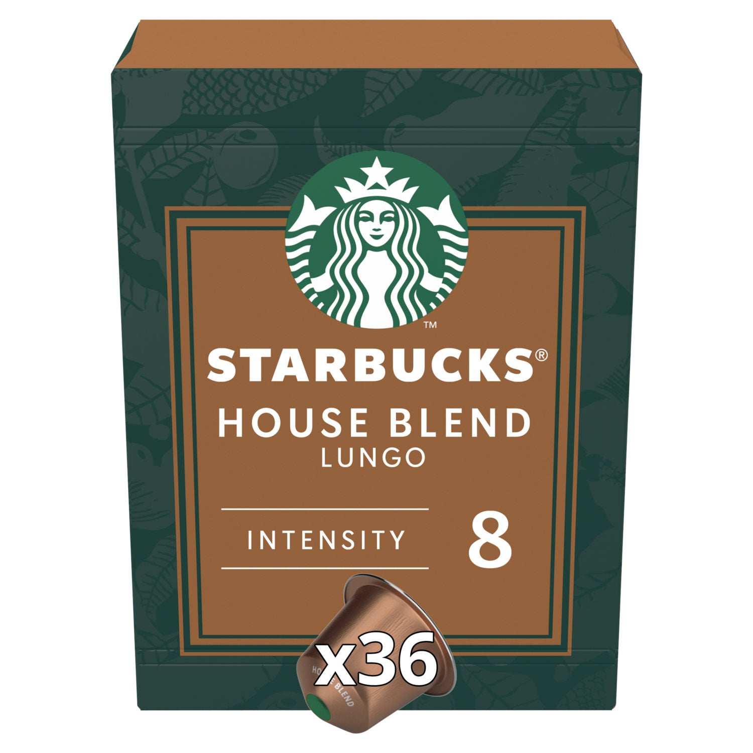 Starbucks House Blend coffee pods 36 pods (British brand)