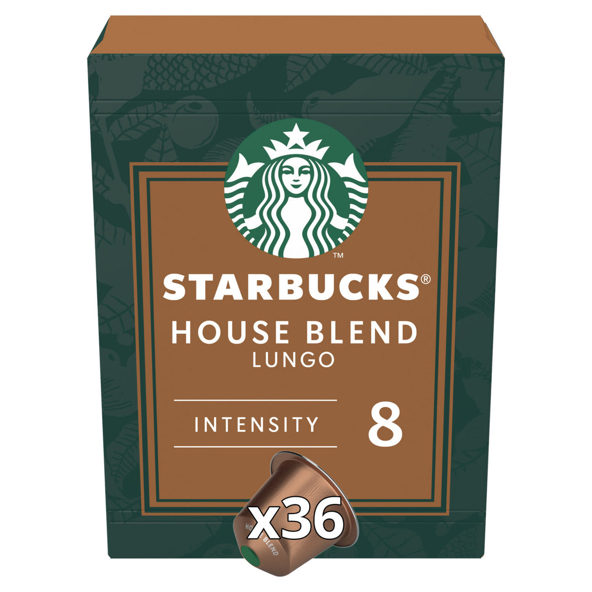 Starbucks House Blend coffee pods 36 pods (British brand)