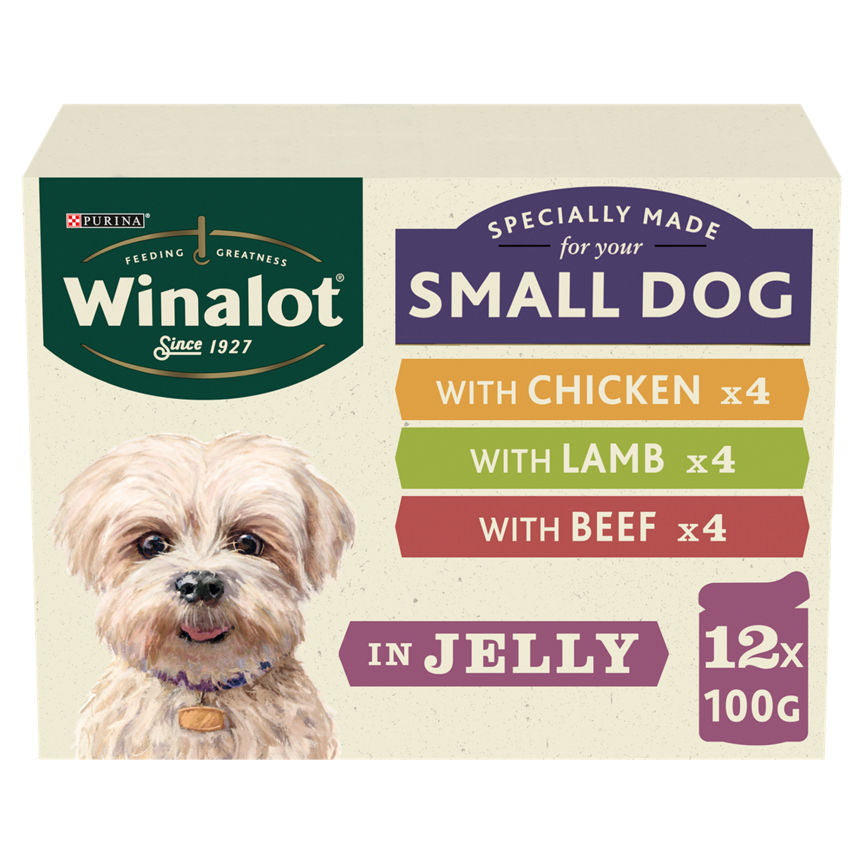 Winalot Small Dog Food Pouch Mixed in Jelly 12 x 100g