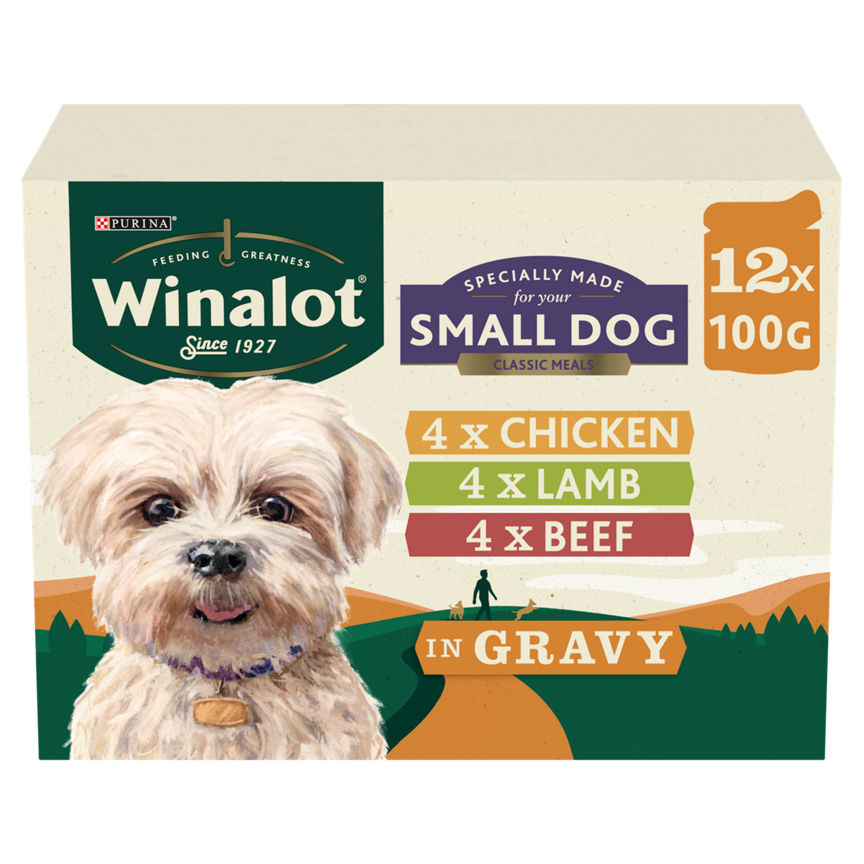 Winalot Small Dog Food Pouch Mixed in Gravy 12x