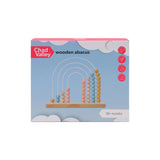 Chad Valley wooden abacus toy for toddlers, imported from the UK