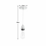 Habitat polished chrome pendant light with adjustable drop, UK version