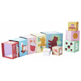 Chad Valley woodland stacking blocks 10 pieces, UK version