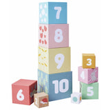 Chad Valley woodland stacking blocks 10 pieces, UK version