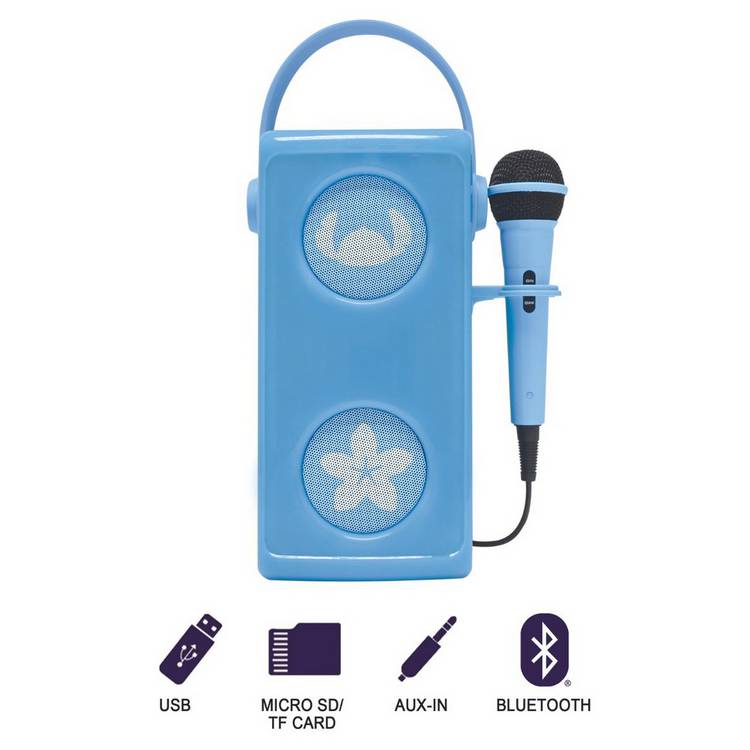 Disney Stitch themed karaoke Bluetooth speaker with microphone (British brand)