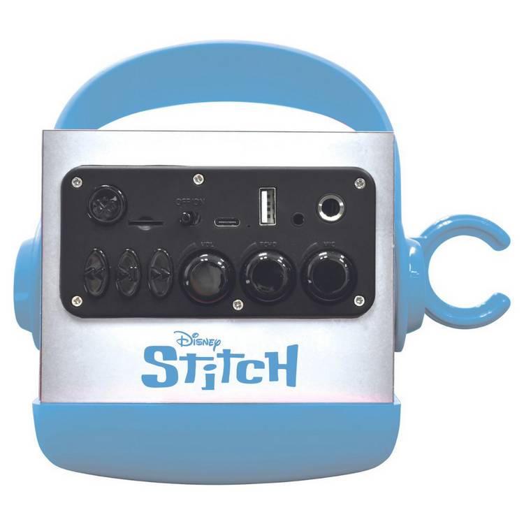 Disney Stitch themed karaoke Bluetooth speaker with microphone (British brand)