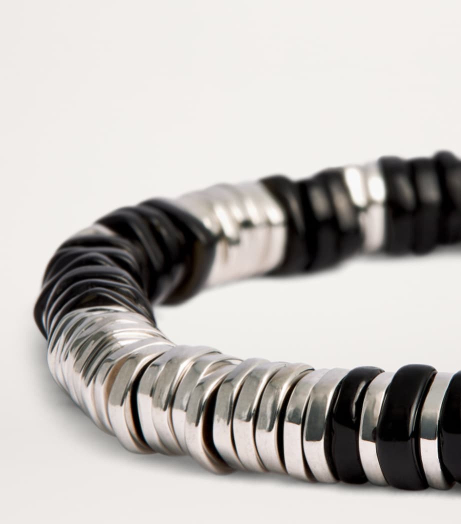 Tateossian agate sterling silver bracelet, UK version