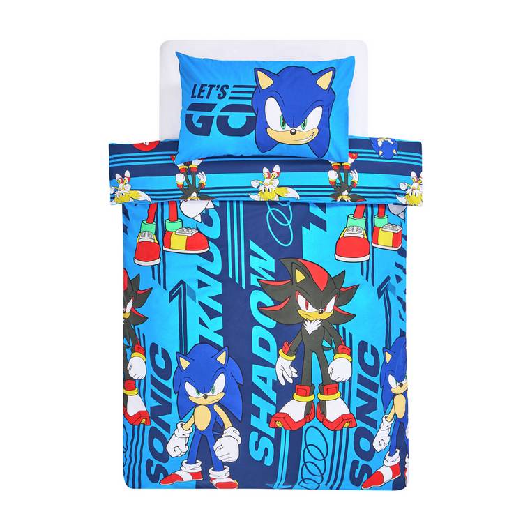 Sonic kids bedding set reversible single - British product