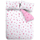 Catherine Lansfield seersucker heart bedding set single (British brand)