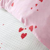Catherine Lansfield seersucker heart bedding set single (British brand)