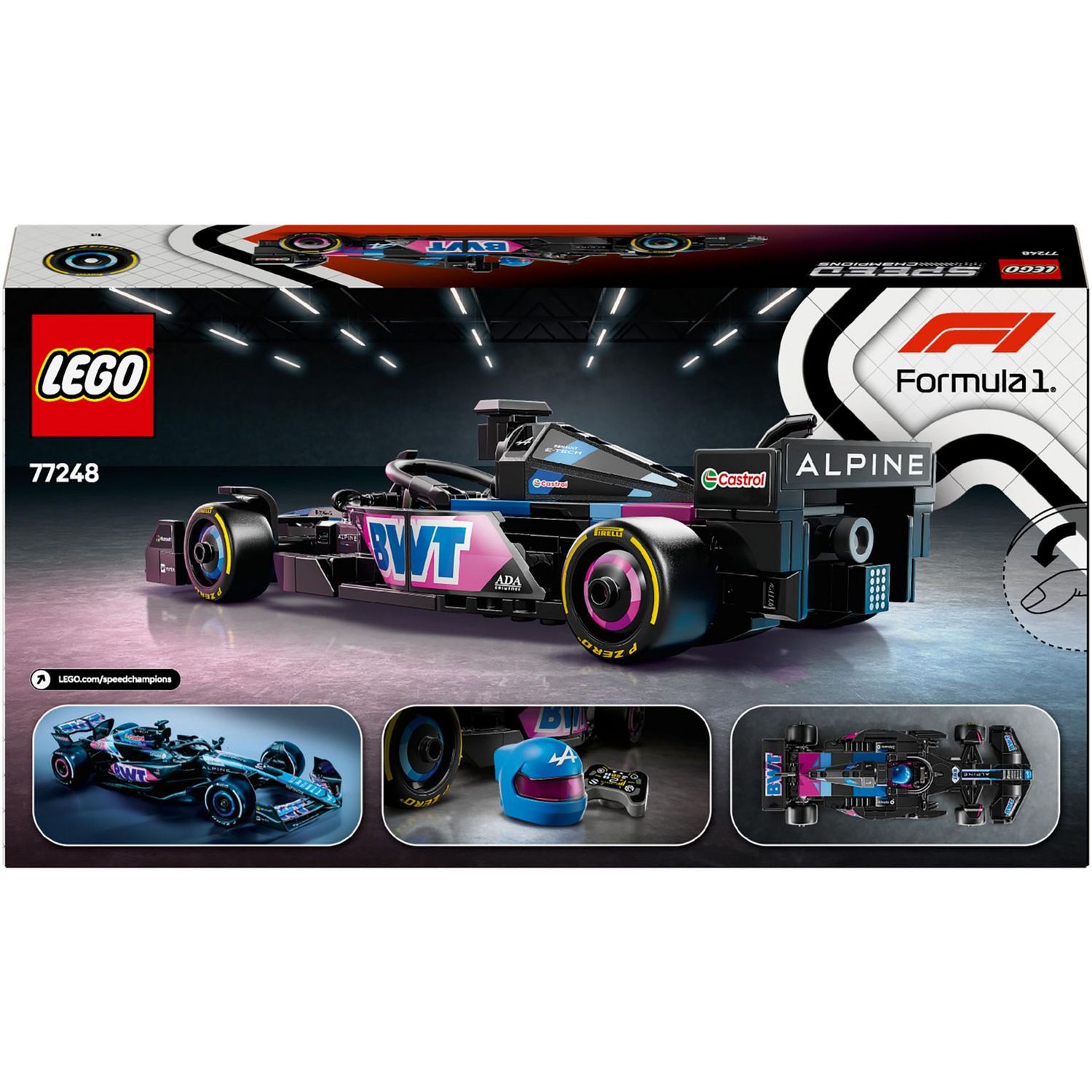 LEGO Speed Champions Alpine F1 car toy 258 pieces (British brand)