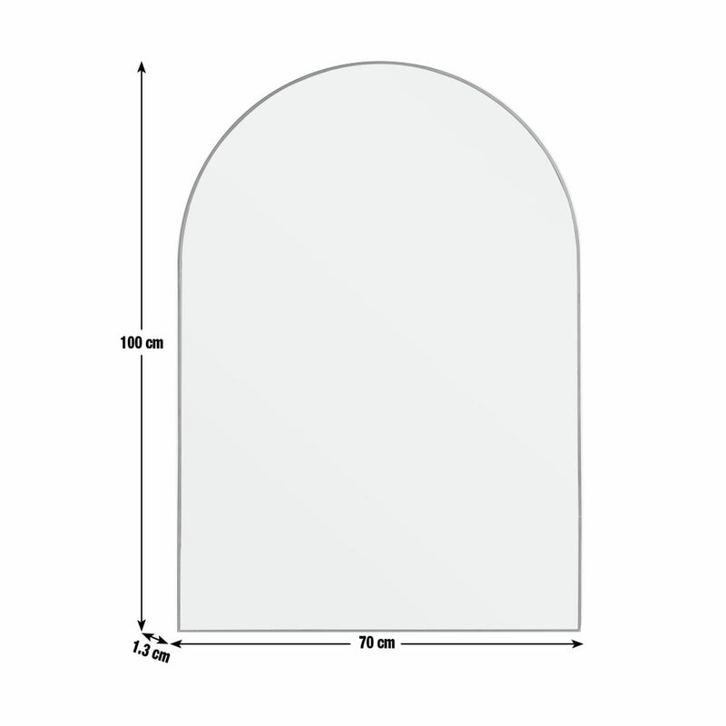 Habitat black arch wall mirror 100x70cm (British brand)