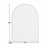 Habitat black arch wall mirror 100x70cm (British brand)