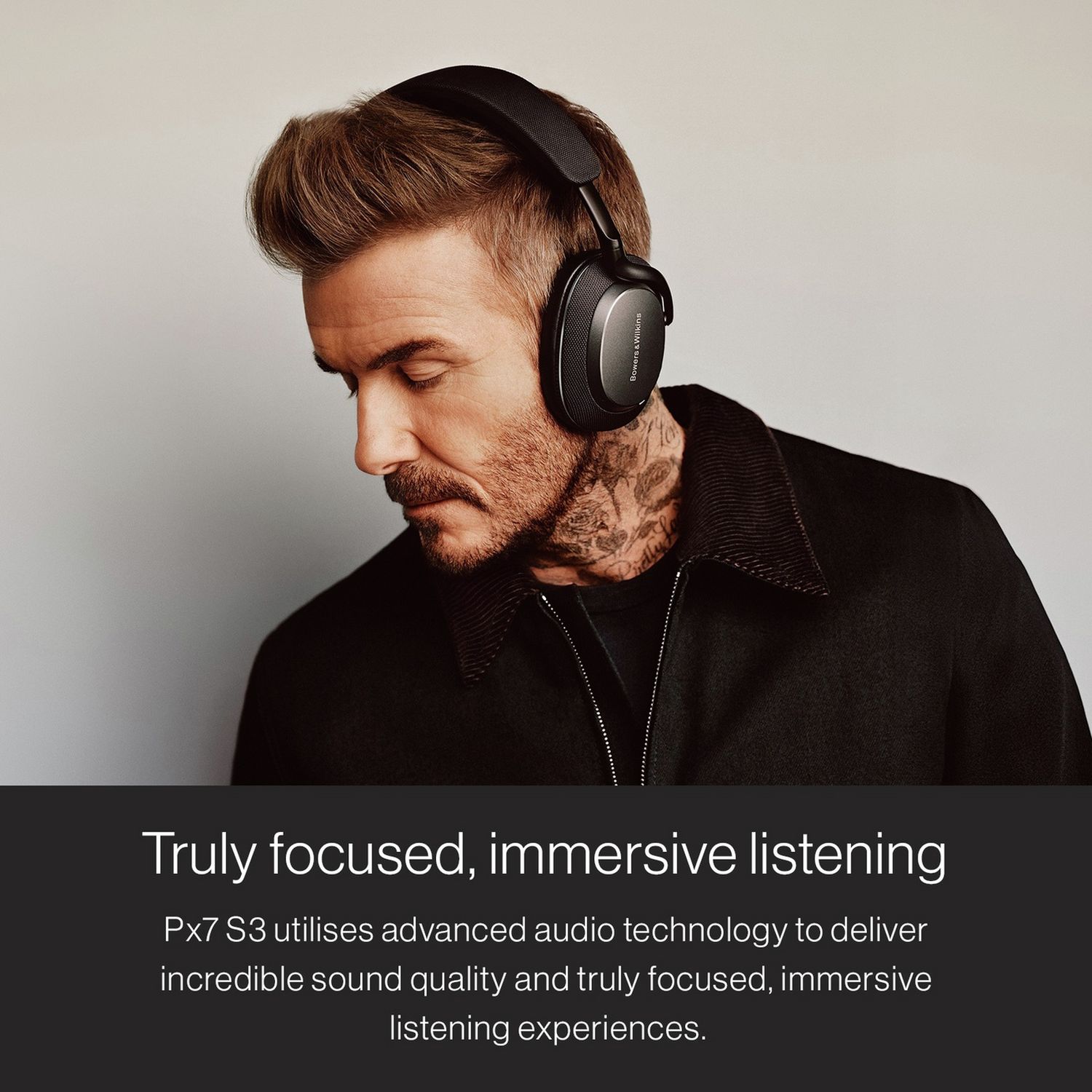 Bowers & Wilkins Px7 S3 over-ear wireless headphones white, UK version