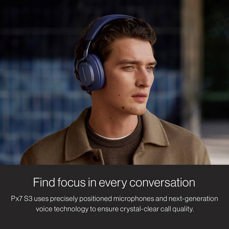 Bowers & Wilkins Px7 S3 over-ear wireless headphones white, UK version