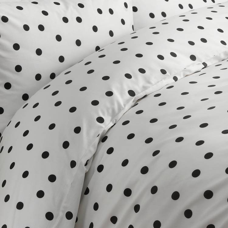 Argos Home reversible spots bedding set single - British product