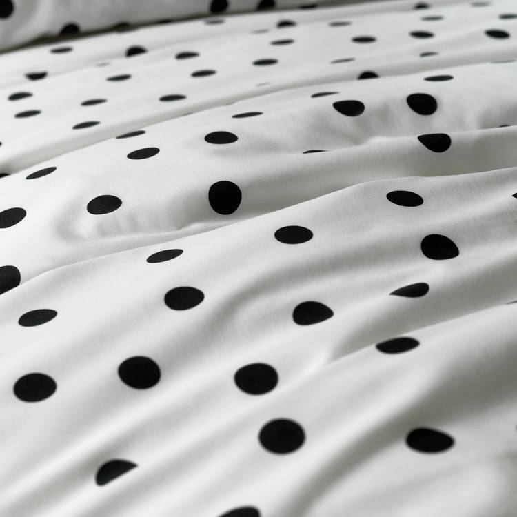 Argos Home reversible spots bedding set single - British product