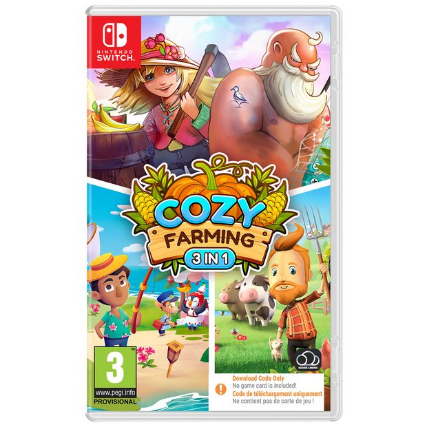 Cozy Farming 3-in-1 Nintendo Switch game collection - British product