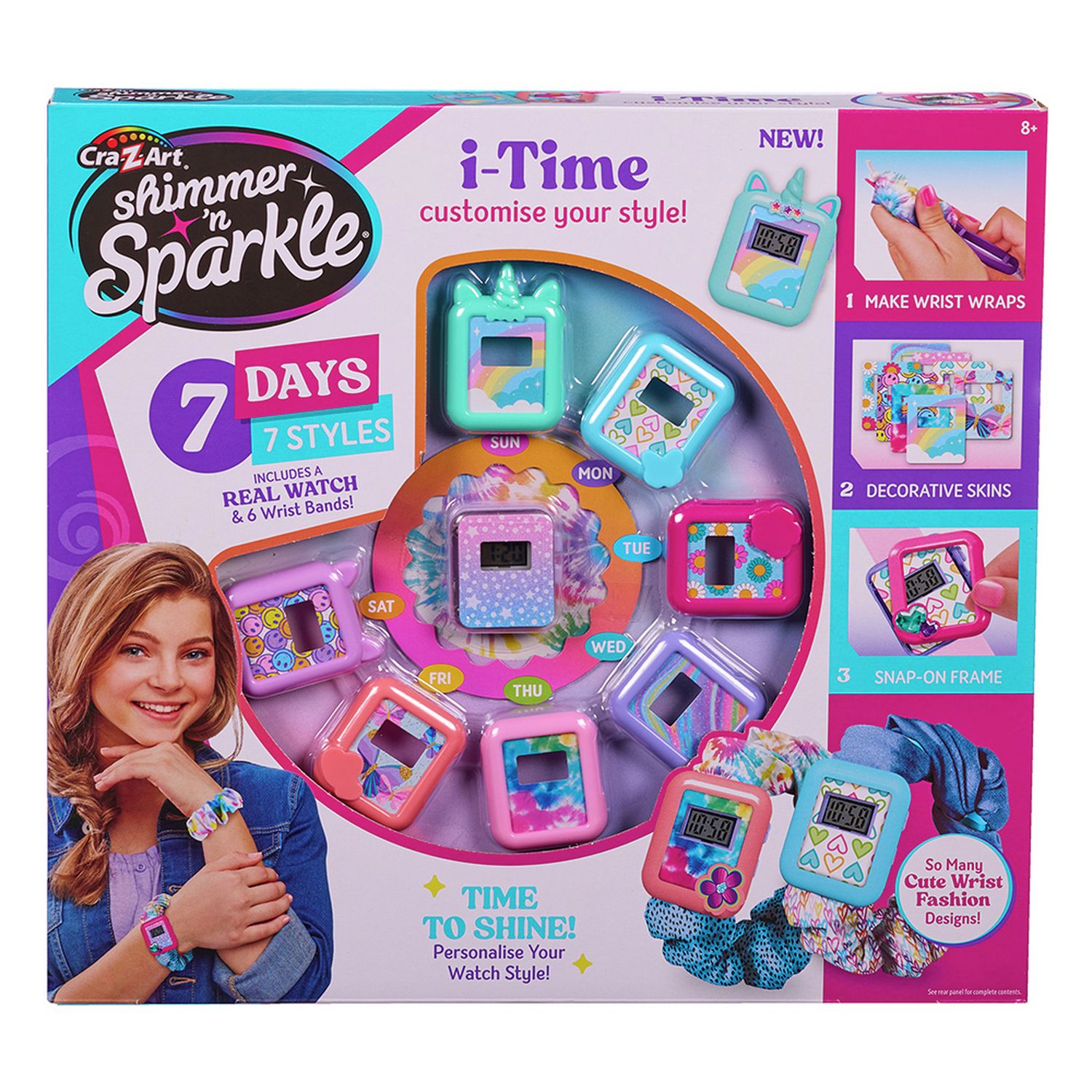 Shimmer N Sparkle i-Time watch craft set, imported from the UK