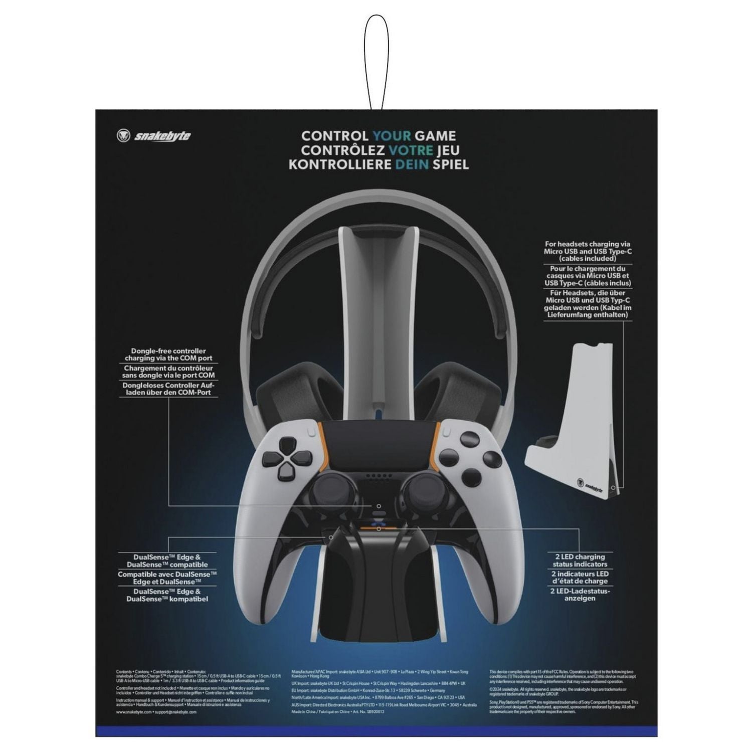 Snakebyte Combo Charge 5 PS5 charging station - British product