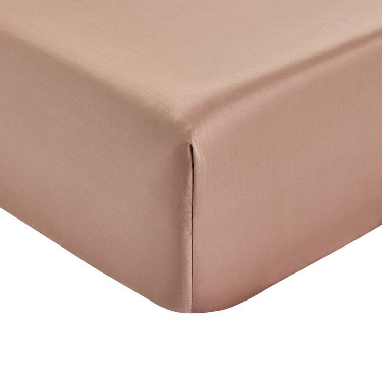 Habitat Egyptian cotton fitted sheet mocha single - British product