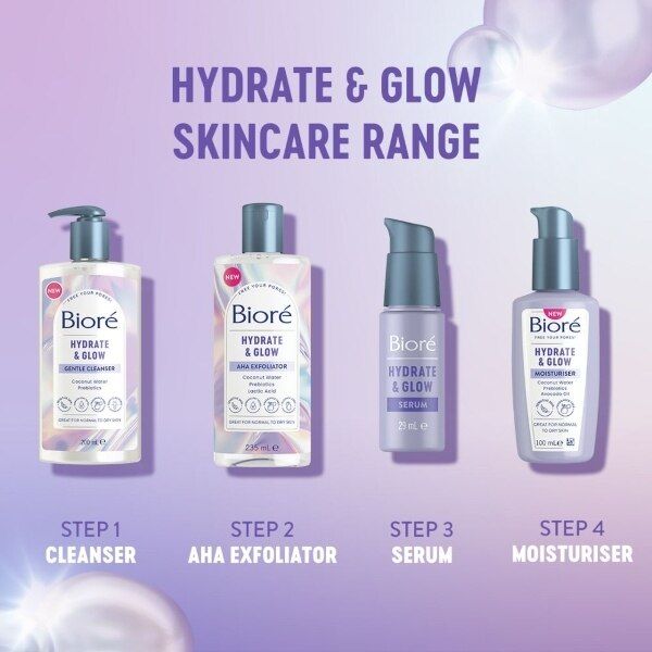 DNR Bioré Hydrate & Glow Moisturiser 100ml GOODS Superdrug   