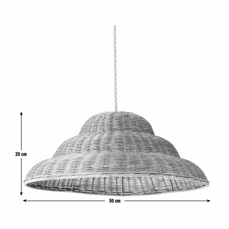 Habitat easy fit rattan lampshade 50cm - British product