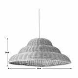 Habitat easy fit rattan lampshade 50cm - British product