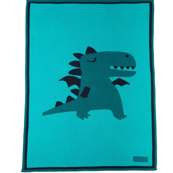 Ziggle Dragon Kingdom Blanket Blue 90x70cm (British brand)